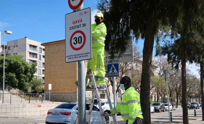 Gavà Ciutat 30 en totes les vies urbanes i travessies d’un sol carril